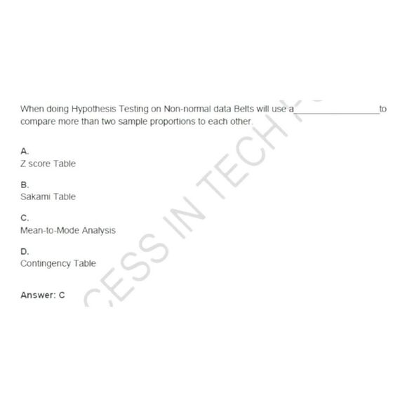 Printout CSSBB Certified Six Sigma Black Belt Exam Study Guide - Picture 5 of 6